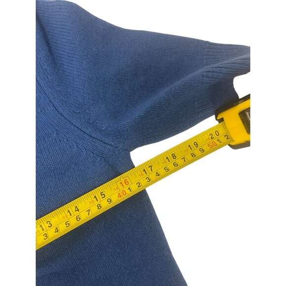 Massimo Dutti Womens Cardigan Sweater Small Blue Knit Wool Cashmere 5749/639 NWT - Picture 12 of 14